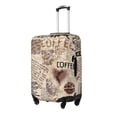 thumbnail image 1 of Fuzoiu Abstract Coffee Pattern With Letters Print Suitcase Cover,Washable Luggage Covers for Suitcase,Elastic Luggage Protector Cover,Scratch Resistant Travel Suitcase Covers-Medium, 1 of 7