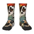 thumbnail image 1 of Fuzoiu Abstract Dalmatian Art Print Kids Socks For Boys Girls,Grip Crew Socks with Non Slip,Lightweight Stretch Crew Socks,Toddlers Crew Boot Socks, 1 of 5