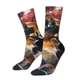 thumbnail image 1 of Fuzoiu Abstract Lion Painting Print Athletic Crew Socks for Men & Women,Casual Crew Socks,Above Ankle Crew Socks for Business, Casual, 1 of 6