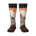 thumbnail image 1 of Fuzoiu Abstract Red Koi Fish Art Print Adult Stockings,Crew Socks,Unisex Fashion Socks, Casual Sports Socks,Comfortable Crew Socks for Everyday Wear and Sports, 1 of 6