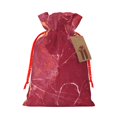 thumbnail image 1 of Fuzoiu Abstract Red Marble Print Christmas Gift Bag,Burlap Gift Bag with Drawstring Closure & Hang Tag,Perfect for Holidays, Birthdays, and Special Occasions-Small, 1 of 7