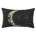 thumbnail image 1 of Fuzoiu Abstract Starry Sky Moon Print Pillow Case with Hidden Zipper,Pillow Covers,Soft and Comfortable Pillowcase-16"x24", 1 of 6