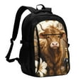 thumbnail image 1 of Fuzoiu Adorable Calf Butterflies Champagne Print USB Backpack with Charging Port,Laptop Backpack,Business Travel Durable Laptops Backpack, for School, Work, Travel & Outdoor Activities, 1 of 7