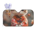 thumbnail image 1 of Fuzoiu Adorable Kitten In Kimono Print Car Windshield Sun Shade,Block Uv Rays Sunshade,Foldable Front Window Sun Visor Protector for Car,SUV,Truck-Keep Vehicle Cool-Adorable Kitten In Kimono, 1 of 8