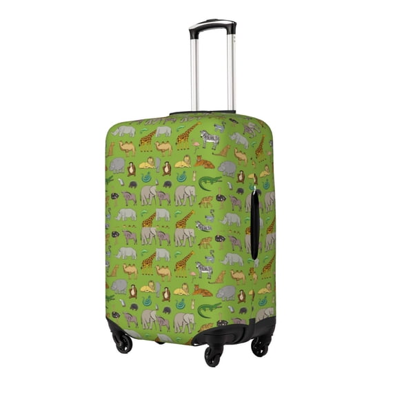 Fuzoiu African Animals 1 Print Suitcase Cover,Washable Luggage Covers for Suitcase,Elastic Luggage Protector Cover,Scratch Resistant Travel Suitcase Covers-Large