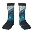 thumbnail image 1 of Fuzoiu Airplane Shark Print Kids Socks For Boys Girls,Grip Crew Socks with Non Slip,Lightweight Stretch Crew Socks,Toddlers Crew Boot Socks, 1 of 5