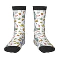 thumbnail image 1 of Fuzoiu America Landmarks Print Kids Socks For Boys Girls,Grip Crew Socks with Non Slip,Lightweight Stretch Crew Socks,Toddlers Crew Boot Socks, 1 of 5