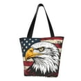 thumbnail image 1 of Fuzoiu American Bald Eagle Print Large Capacity Shoulder Bag for Women,Large Capacity Office Purse,Laptop Tote Bag,Casual Everyday Tote for Work Beach Travel and Shopping Grocery, 1 of 6