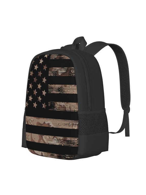 Flagging Notebook American Flag Backpacks for School and Travel