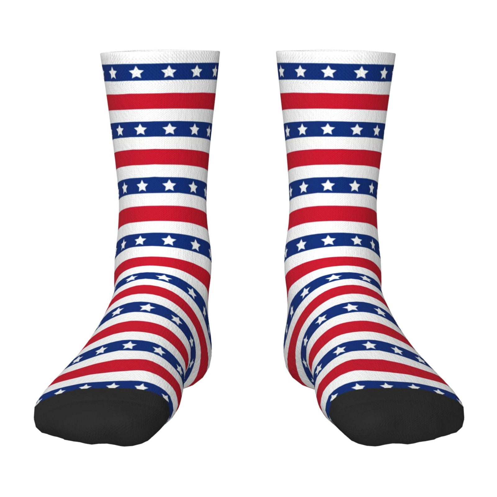 Fuzoiu American Patriotic Stars And Stripes Print Kids Socks For Boys ...