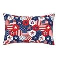 thumbnail image 1 of Fuzoiu American Stars2 Print Fuzzy Pillowcases, Super Soft Pillow Case Cover with Zipper for Bedroom, Sofa, Couch,Cozy Pillow Shams for All Seasons-14"x20", 1 of 6