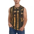 thumbnail image 1 of Fuzoiu Ancient Egyptian Hieroglyph Print Men's Sleeveless T-shirt,Sleeveless Tee Shirts,Quick-Dry Athletic Tank Top for Gym, Running, Sports & Outdoor Activities-Medium, 1 of 7