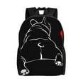 thumbnail image 1 of Fuzoiu Animal Bulldog Print Laptop Backpack,Work Business Backpacks, Large Capacity Nurse Bag College Bookbag for School, Waterproof Casual Daypack for Travel, 1 of 8