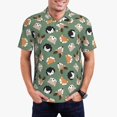thumbnail image 1 of Fuzoiu Animal Heads Print Men's Polo Shirts Short Sleeve,Golf Shirts for Men,Mens Golf Shirt Moisture Wicking Quick-Dry-X-Large, 1 of 6