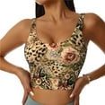 thumbnail image 1 of Fuzoiu Animal Leopard Print Women's Sports Vest,U-Back Sports Tank,Gym Vests,Athletic Sleeveless Shirts,Exercise Undershirts,Yoga, Gym, and Dance Wear-XX-Large, 1 of 8