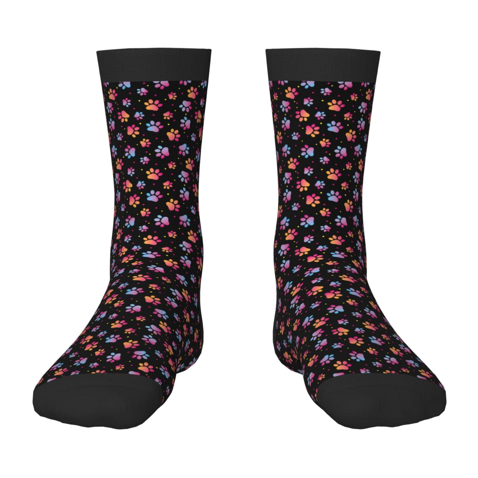 Fuzoiu Animal Paw 1 Print Kids Socks For Boys Girls,Grip Crew Socks ...