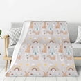 thumbnail image 1 of Fuzoiu Animals In Tribe Print Flannel Throw Blanket,Light Weight Warm Decorative,Throw Blanket Cover for Sofa, Couch, Bedroom,Travel-80"x60", 1 of 6