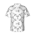 thumbnail image 1 of Fuzoiu Antenna Icon Print Hawaiian Shirt for Men, Summer Beach Casual Short Sleeve Button Down Shirts, Men’s Beach Summer Shirts with Pocket,Medium, 1 of 7