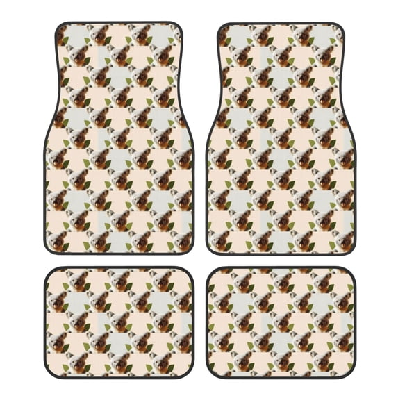 Fuzoiu Art cute koala Print Carpet Floor Mats for Car,Car Foot Mat Set,Universal Fit 4 Piece Mat Pad Set,Fits Most Cars Trucks Vans Sedans SUV Auto Carpet Mat Se