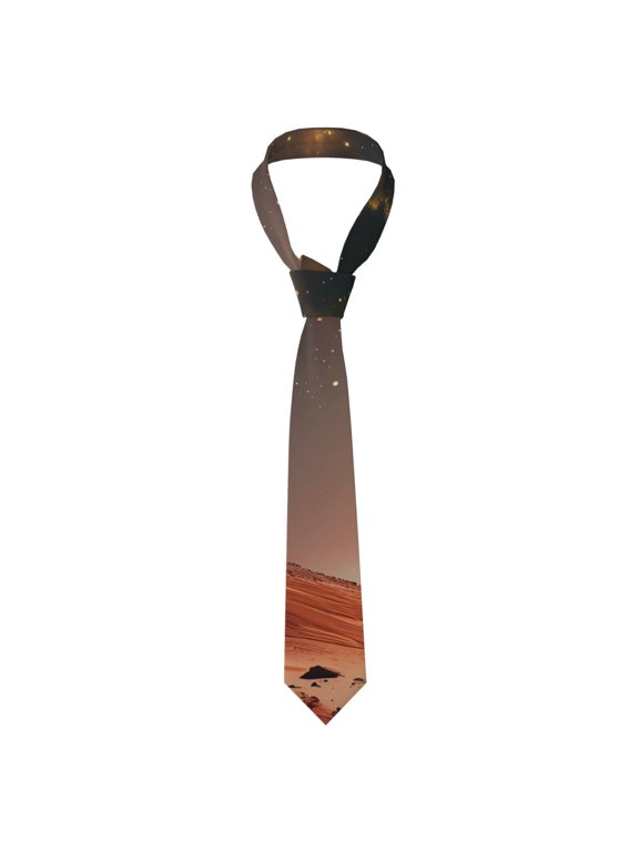 Astronaut On Mars A Print Men's Necktie,Business Necktie,Mens Ties for Business Wedding Graduation
