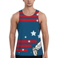thumbnail image 1 of Fuzoiu Astronaut Runs Forward Print Men's Workout Tank Tops,Sleeveless Gym Shirt Quick Dry,Fitness Bodybuilding T-Shirt,Muscle Athletic Workout Tee-3X-Large, 1 of 7