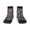 thumbnail image 1 of Fuzoiu Autumn Fox Owl Print Adult Socks, Crew Moisture-wicking Socks, Unisex Cushion Crew Socks,Casual Sports Ankle Socks, 1 of 7