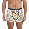 thumbnail image 1 of Fuzoiu Autumn Garden Print Men's Ultra Breathable Underwear,No Riding Up Boxer Briefs with ComfortFlexible Waistband-Medium, 1 of 5
