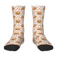 thumbnail image 1 of Fuzoiu Autumn Harvest Baskets Print Kids Socks For Boys Girls,Grip Crew Socks with Non Slip,Lightweight Stretch Crew Socks,Toddlers Crew Boot Socks, 1 of 5