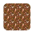 thumbnail image 1 of Fuzoiu Autumn Thanksgiving Print Leather Coasters Set,Drink Coasters Set of 6,for Tabletop Protection, Durable PVC Coasters,Home Décor and Housewarming Gift,Square, 1 of 7