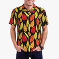 thumbnail image 1 of Fuzoiu Autumn With Leaves Print Men's Polo Shirts Short Sleeve,Golf Shirts for Men,Mens Golf Shirt Moisture Wicking Quick-Dry-Medium, 1 of 1