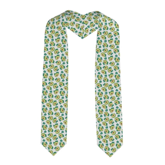 Fuzoiu Avocado Sleeping Print Graduation Sash,Graduation Stole,Unisex Adult Graduation Stole Shawl 91" Long,for Academic Commencements Shawl-Sharp Corner