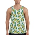 thumbnail image 1 of Fuzoiu Avocado Sleeping Print Men's Workout Tank Tops,Sleeveless Gym Shirt Quick Dry,Fitness Bodybuilding T-Shirt,Muscle Athletic Workout Tee-3X-Large, 1 of 7