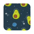 thumbnail image 1 of Fuzoiu Avocado in Space Print Leather Coasters Set,Drink Coasters Set of 6,for Tabletop Protection, Durable PVC Coasters,Home Décor and Housewarming Gift,Square, 1 of 1