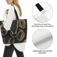thumbnail image 1 of Fuzoiu Ball Phyton Snake Print Tote Bags for Women,Shoulder Bag, Gym Tote,Top Handle Ladies Shoulder Bags for Work Beach Travel and Shopping Grocery, 1 of 9