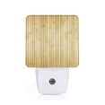 thumbnail image 1 of Fuzoiu Bamboo Wall Print Dusk to Dawn LED Night Light with Light Sensor, Energy-Efficient Touch-Safe Night Lamp for Home, Office, and Kids' Rooms-EU, 1 of 7