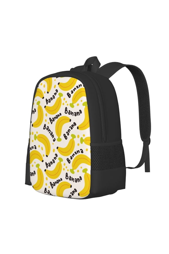 Banana Fruit Print Large Capacity Backpack,Travel Backpack,Laptop Bag,College School Rucksack Bag,for School, Travel & Outdoor Activities