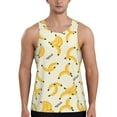 thumbnail image 1 of Fuzoiu Banana Print Men's Workout Tank Tops,Sleeveless Gym Shirt Quick Dry,Fitness Bodybuilding T-Shirt,Muscle Athletic Workout Tee-XX-Large, 1 of 7