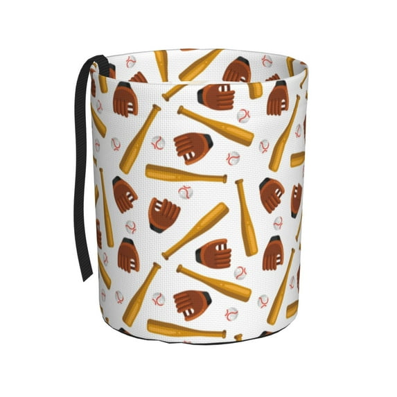 Fuzoiu Baseball Sport Print Car Trash Can,Leakproof Car Trash Can,Hanging Garbage Bin,Vehicle Trash Can, Suitable for Sedans, SUVs, MPVs & Trucks