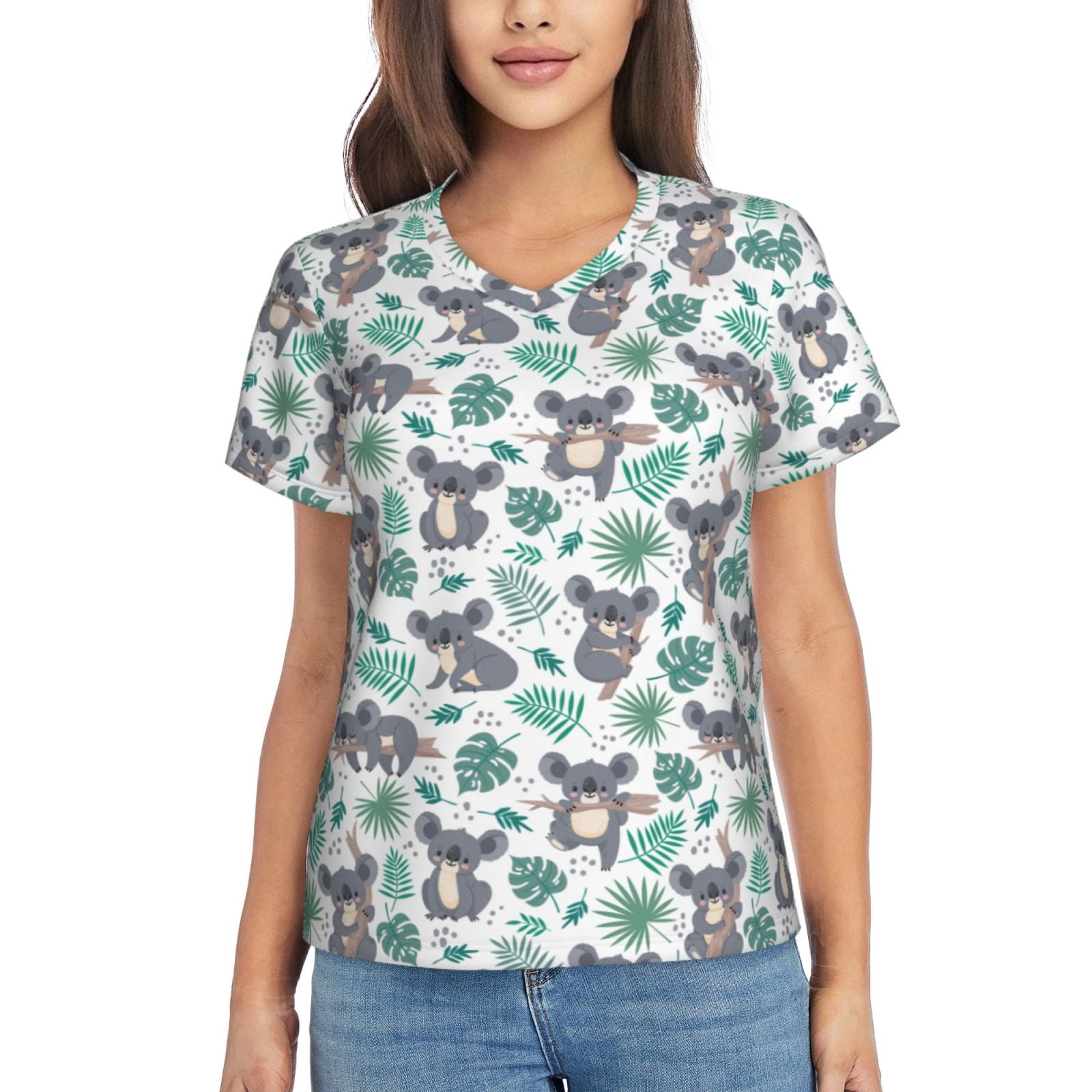 Floral Bearpaw Sunset and Yellow T-shirt for Women