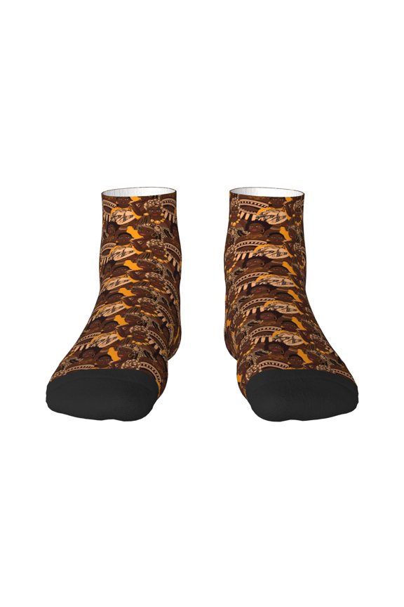 Beautiful Ethnic African Women Print Adult Socks, Crew Moisture-wicking Socks, Unisex Cushion Crew Socks,Casual Sports Ankle Socks
