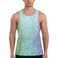 thumbnail image 1 of Fuzoiu Beautiful Glitter Print Men's Workout Tank Tops,Sleeveless Gym Shirt Quick Dry,Fitness Bodybuilding T-Shirt,Muscle Athletic Workout Tee-4X-Large, 1 of 7