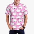 thumbnail image 1 of Fuzoiu Beautiful Swans Print Men's Polo Shirts Short Sleeve,Golf Shirts for Men,Mens Golf Shirt Moisture Wicking Quick-Dry-Medium, 1 of 6