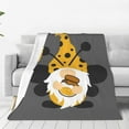 thumbnail image 1 of Fuzoiu Bee Gnome With Sunflower Print Ultra-Soft Micro Fleece Blanket,All Seasons Flannel Throw, Lightweight Blanket for Bed, Sofa, Couch, Movie Night, Camping, and Travel-50"x40", 1 of 7