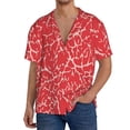 thumbnail image 1 of Fuzoiu Beef2 Print Men's Casual Short,Men's Short Sleeve Shirt,Mens Casual Button Down Shirts,Cuban Collar Summer Shirt for Beach, Vacation, and Outdoor Activities-XX-Large, 1 of 5