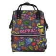 thumbnail image 1 of Fuzoiu Berry Fruits Print Diaper Bag Backpack,Baby Essentials Travel Tote,Multi function Waterproof Diaper Bag, Travel Essentials Baby Bag - Unisex, 1 of 6