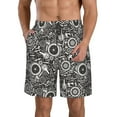 thumbnail image 1 of Fuzoiu Bicycles Parts Print Men's Beach Shorts,Men's Swim Trunks,Quick Dry Board Shorts with Pockets,Men's Bathing Suits for Surfing, Running, and Casual Wear-XX-Large, 1 of 6