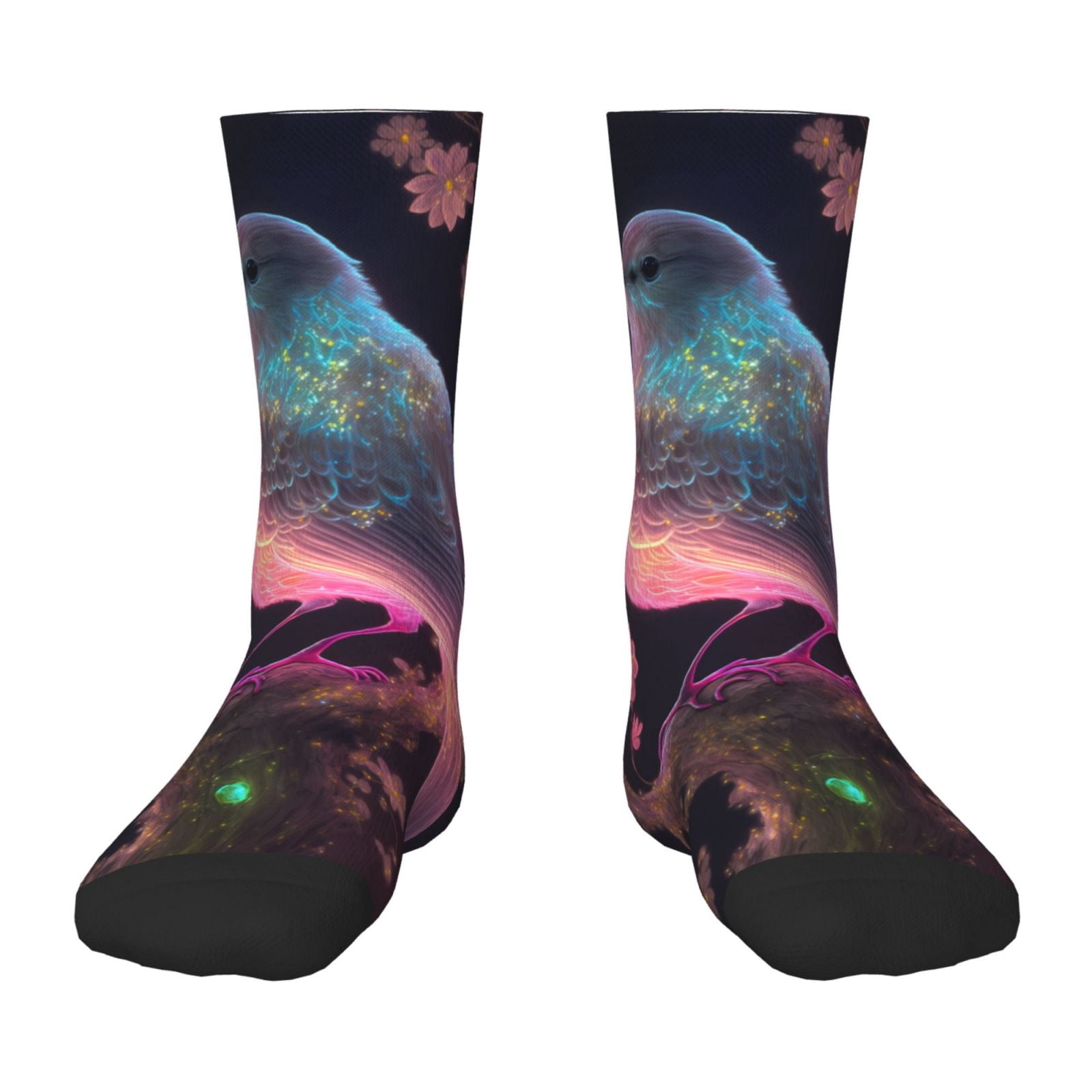 Fuzoiu Bird 1 Print Kids Socks For Boys Girls,Grip Crew Socks with Non ...