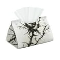 thumbnail image 1 of Fuzoiu Black And White Rose Print Tissue Box Cover, PU Leather Tissue Holder,Decorative Facial Paper Organizer for Bathroom Living Room Bedroom Countertop Office Desk Car Home, 1 of 7
