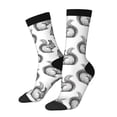 thumbnail image 1 of Fuzoiu Black Squirrel Print Athletic Crew Socks for Men & Women,Casual Crew Socks,Above Ankle Crew Socks for Business, Casual, 1 of 6