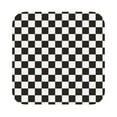 thumbnail image 1 of Fuzoiu Black and White Checkerboard Print Leather Coasters Set,Drink Coasters Set of 6,for Tabletop Protection, Durable PVC Coasters,Home Décor and Housewarming Gift,Square, 1 of 7